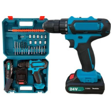 24V акумуляторний шуруповерт з набором інструментів: універсальний помічник для дому та майстерні